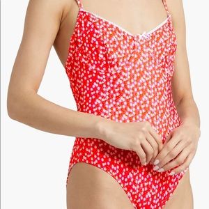 Solid & Striped Taylor underwire 1 pc NEW, pink daisy flower print- sz M RARE